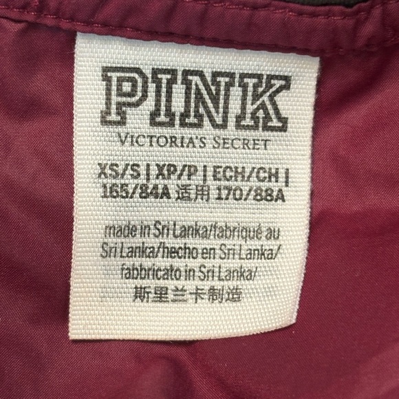Victoria Secret Pink full zip mesh campus jacket size XS could fit larger. - Picture 7 of 12